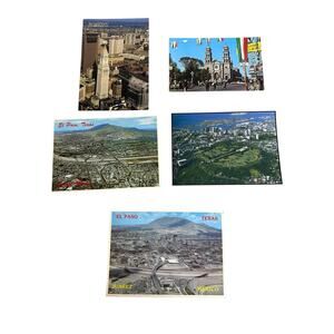 Lot of 5 Landscapes and Cities Vintage Postcards
